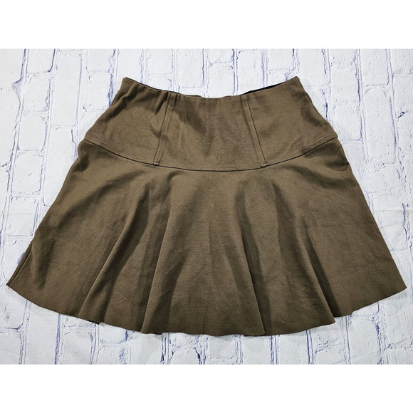 Free People Dresses & Skirts - Free People WOMENS SIZE MEDIUM Highlands A line Army Green Mini Skirt